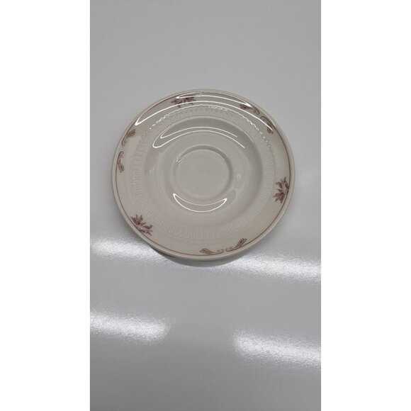 Syracuse China Red Floral Saucer Plate 6" Vintage Ceramic - Picture 2 of 6